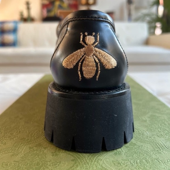 Leather lug sole Horsebit loafer - Picture 12 of 13